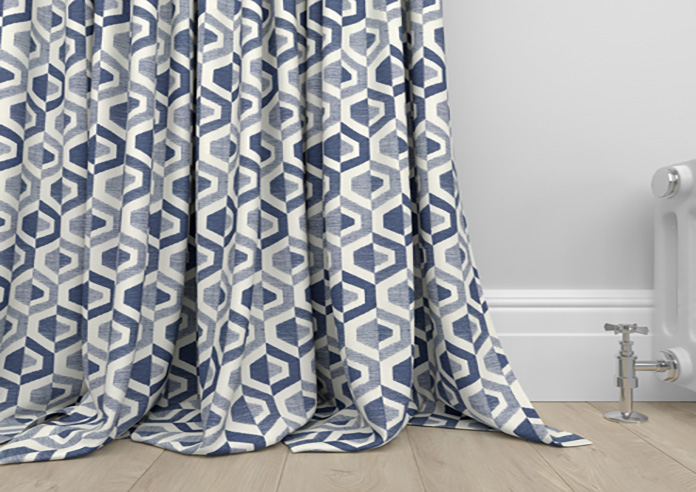 Gusta, Navy - Made to Measure Curtains - Image 6